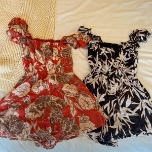 Bundle of 2 rompers.